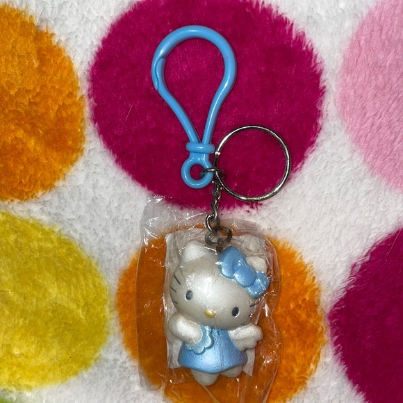 Sanrio Accessories New Hello Kitty Angel Keychain Keyring And Clip